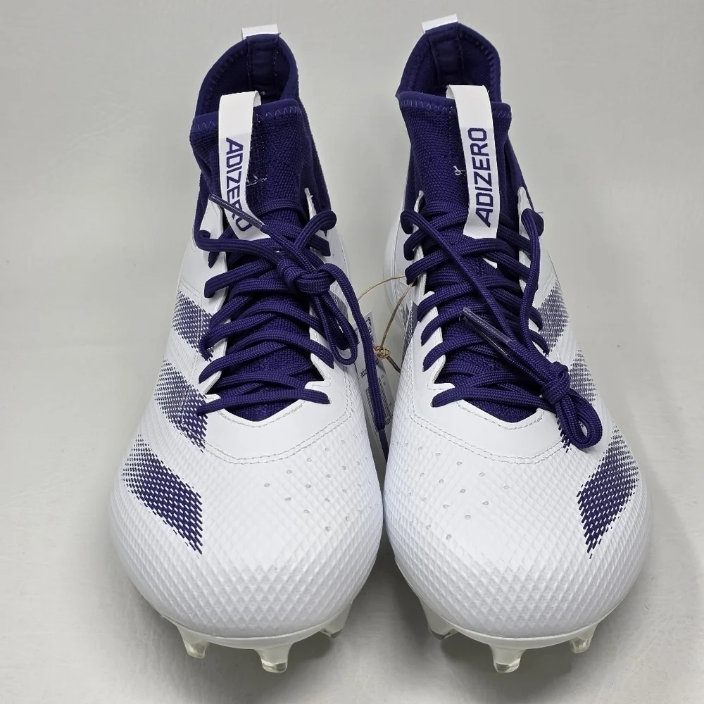 adidas adizero Impact Football Cleats Team Purple White IF2480 Men’s Size 16 New